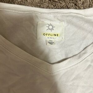 Aerie OFFLINE Classic White Tee
